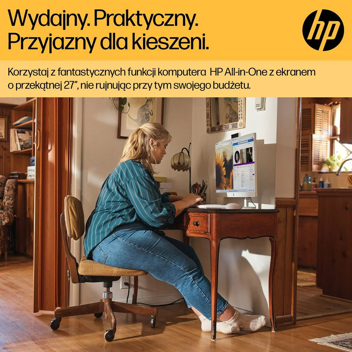 All in One HP 9U2K5EA 27" AMD Ryzen 5 7520U 16 GB RAM 512 GB SSD - Image 8