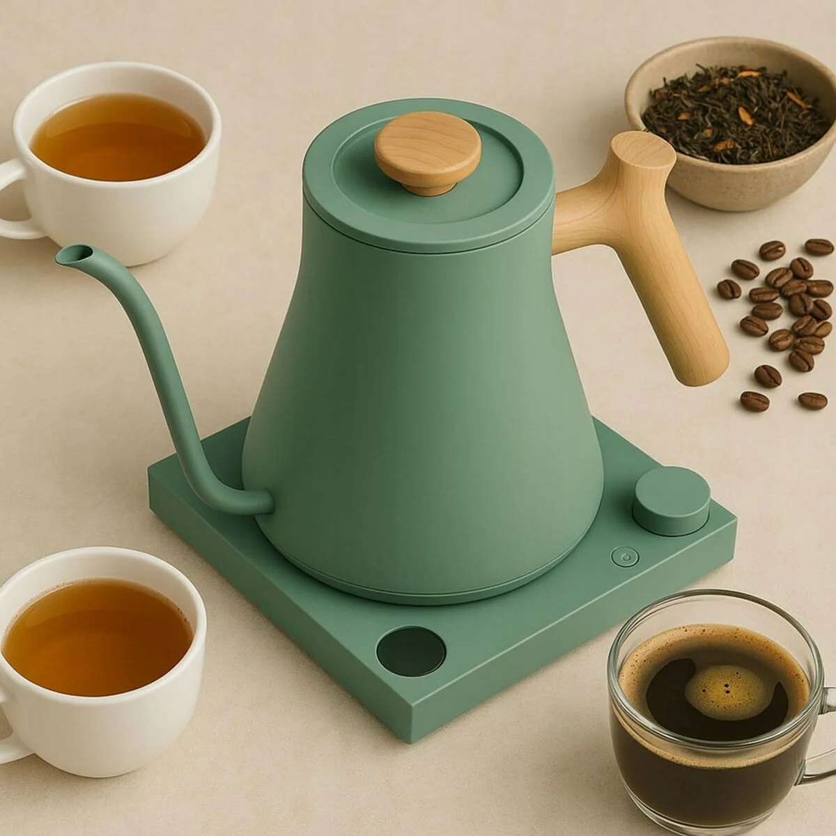 Bollitore Fellow Verde Legno Acciaio inossidabile 900 ml - Image 7